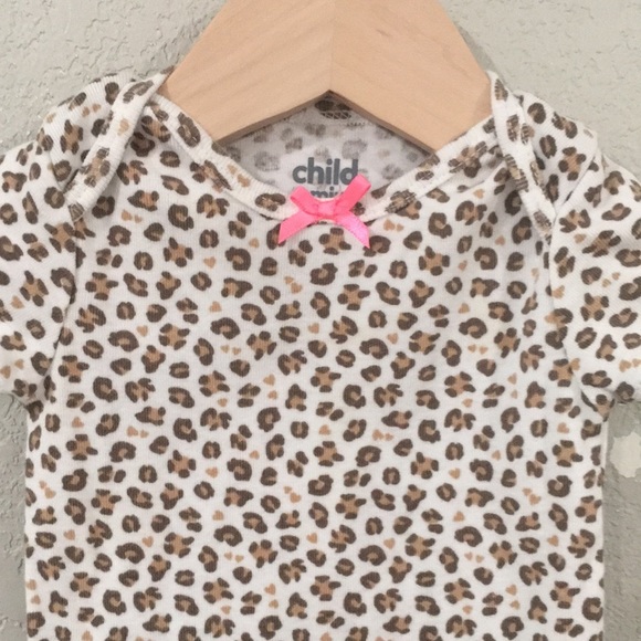 Carter’s Cat & Jack Baby 3-6M Leopard & Pink Bodysuit 100% Cotton - Picture 3 of 14
